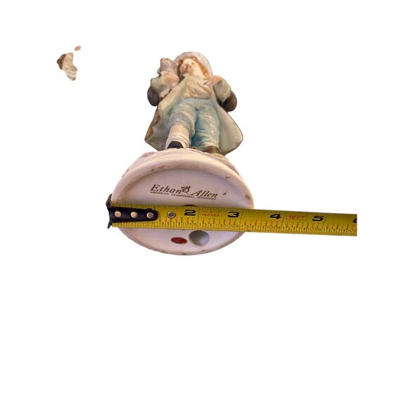 Ethan Allen Porcelain Figurine Set Shepherd & Shepherdess With Lambs Japan - Picture 12 of 12